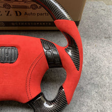 Load image into Gallery viewer, For 2003-2007 7gen Accord in Sexy Red Leather and Carbon grips steering wheel design