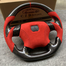 Load image into Gallery viewer, For 2003-2007 7gen Accord in Sexy Red Leather and Carbon grips steering wheel design