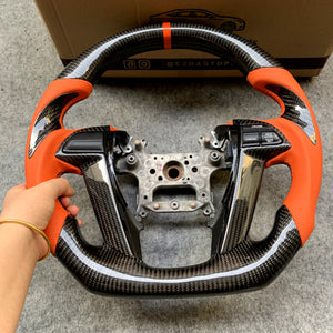 CZD-Honda 8th gen Accord 2008/2009/2010/2011/2012 carbon fiber steering wheel