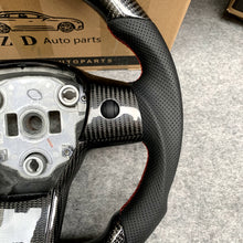 Load image into Gallery viewer, Tesla Model 3 Model Y Carbon fiber steering wheel with Perforated leather from CZD