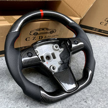 Load image into Gallery viewer, Top selling Round top Tesla Model3 Model Y Gloss Carbon fiber sexy design