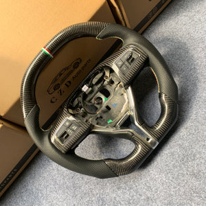 CZD Maserati Ghibli /Levante /Quattroporte carbon fiber steering wheel Flat top