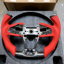 Load image into Gallery viewer, CZD- 2016-2021 Honda civic seden/FK7/FK8/10th gen civic carbon fiber steering wheel with F1 shape