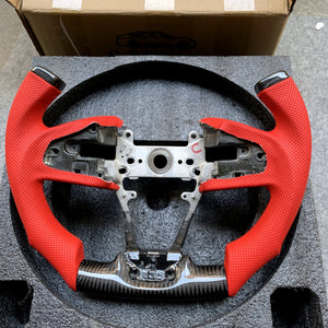 CZD- 2016-2021 Honda civic seden/FK7/FK8/10th gen civic carbon fiber steering wheel with F1 shape
