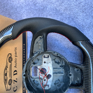 CZD-2008/2009/2010/2011/2012/2013/2014/2015 Audi B8 A4/A5/S4/S5/RS5/SQ5/Q5 carbon fiber steering wheel