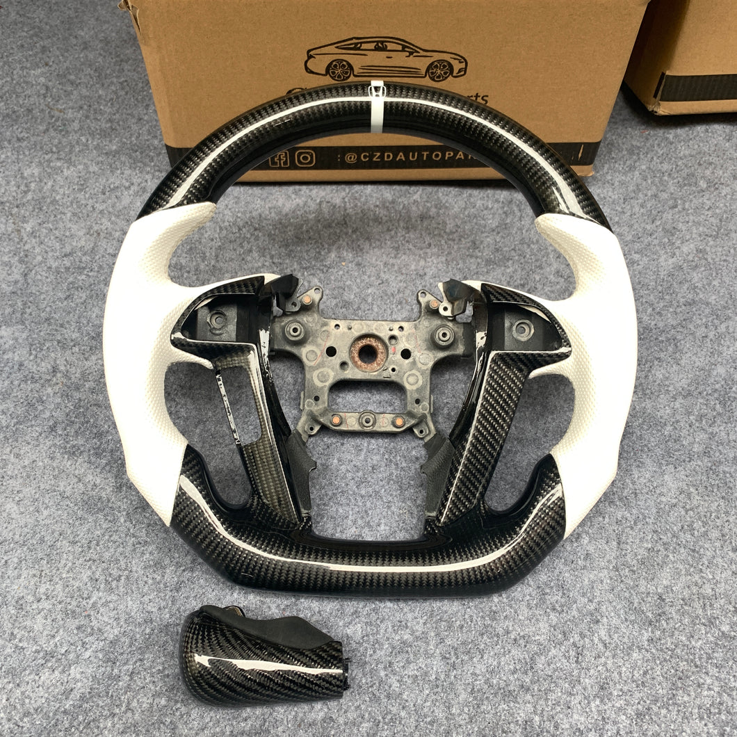 CZD-Honda 8th gen Accord 2008/2009/2010/2011/2012 carbon fiber steering wheel