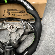Load image into Gallery viewer, CZD 2012-2017 G37/ G25 /QX50 Carbon Fiber Steering Wheel