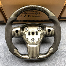Load image into Gallery viewer, CZD Tesla model 3/model Y carbon fiber steering wheel