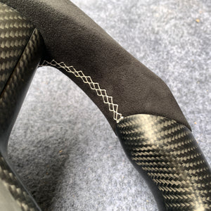CZD Tesla model 3/model Y carbon fiber steering wheel with Alcantara