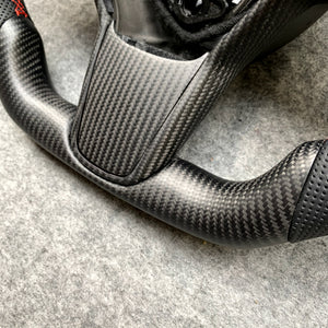 Tesla Model 3 Model Y Matte Carbon fiber Round top design from CZD