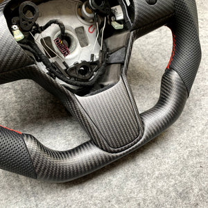 Tesla Model 3 Model Y Matte Carbon fiber Round top design from CZD