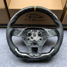 Load image into Gallery viewer, CZD Volkswagen Golf Jetta carbon fiber steering wheel with forged carbon fiber