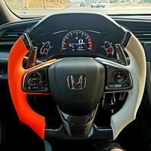 Load image into Gallery viewer, CZD- 2016-2021 Honda civic seden/FK7/FK8/10th gen civic carbon fiber steering wheel with F1 shape