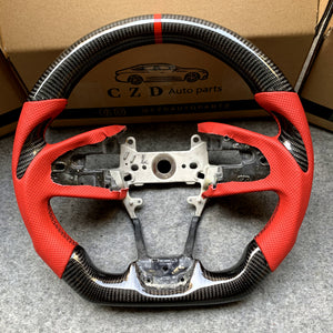CZD- 2016-2021 Honda civic seden/FK7/FK8/10th gen civic steering wheel with carbon fiber