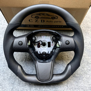 Tesla Model 3 ModelY Matte Carbon fiber perforated leather design