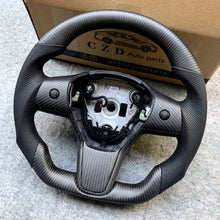 Load image into Gallery viewer, Tesla Model 3 ModelY Matte Carbon fiber perforated leather design