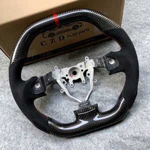 For 2008-2014 Subaru STI/WRX Carbon Fiber Steering Wheel