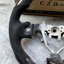 Load image into Gallery viewer, For 2008-2014 Subaru STI/WRX Carbon Fiber Steering Wheel