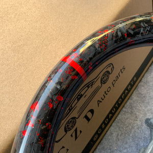 CZD Honda accord 2018/2019/2020/2021 red flake forged carbon fiber steering wheel core