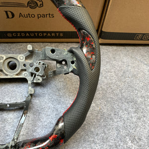 CZD Honda accord 2018/2019/2020/2021 red flake forged carbon fiber steering wheel core