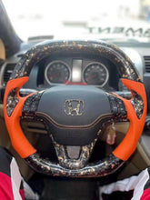 Load image into Gallery viewer, CZD 2007-2011 Honda CR-V Gold flake forged carbon fiber steering wheel