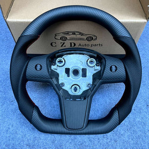 CZD Tesla Model Y/Model 3 with real carbon fiber steering wheel