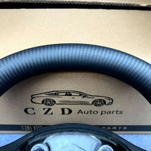 Load image into Gallery viewer, CZD Tesla Model Y/Model 3 with real carbon fiber steering wheel