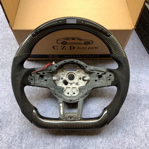 CZD VW Golf GTI MK7/MK7.5 carbon fiber steering wheel with LED