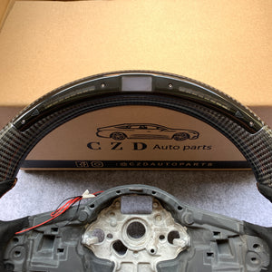 CZD VW Golf GTI MK7/MK7.5 carbon fiber steering wheel with LED
