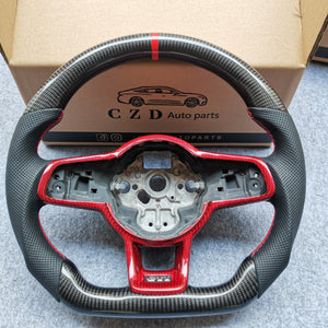 CZD VW Golf GTI MK7/MK7.5 carbon fiber steering wheel