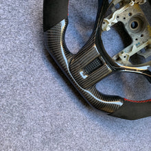 Load image into Gallery viewer, CZD Mitsubishi Evo X 2008-2015 carbon fiber steering wheel with black Alcantara