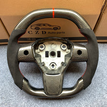 Load image into Gallery viewer, CZD Tesla model 3/model Y carbon fiber steering wheel