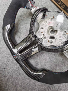 CZD 2016 BMW M1 M2 M3 M4 Steering wheel with carbon fiber With led lcd