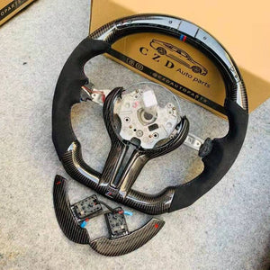 CZD 2016 BMW M1 M2 M3 M4 Steering wheel with carbon fiber With led lcd