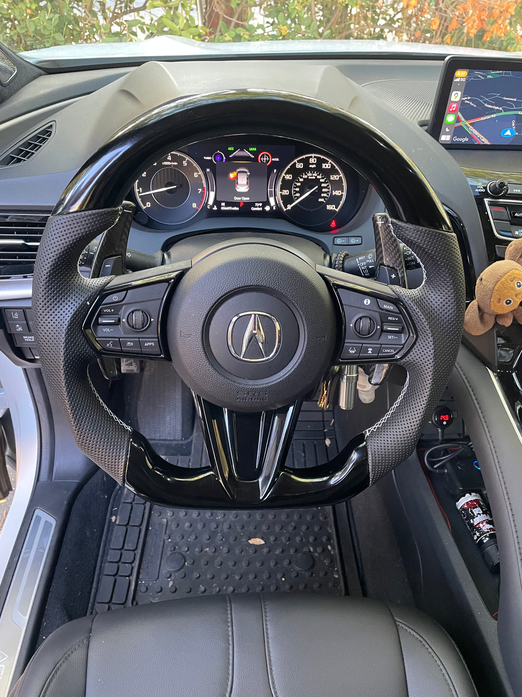 CZD Acura RDX 2019-2021 steering wheel with glossy black